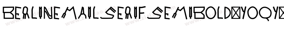 Berlinemailserifsemibold-Yoqy字体转换
