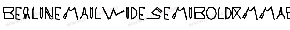 Berlinemailwidesemibold-MMAB字体转换