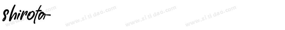 shirota字体转换