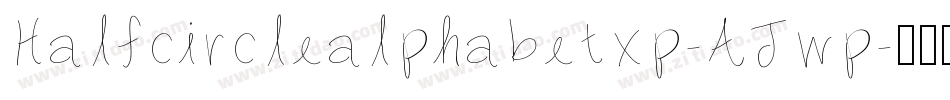 Halfcirclealphabetxp-AJwp字体转换