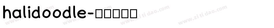 halidoodle字体转换