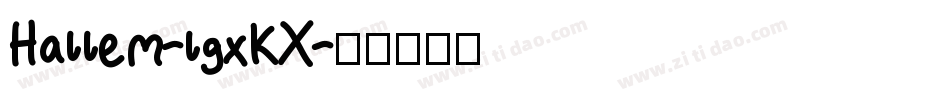 Hallem-lgxKX字体转换