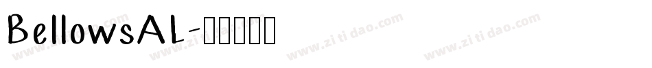 BellowsAL字体转换