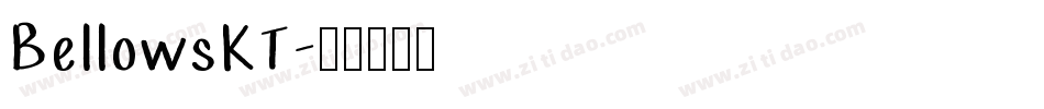 BellowsKT字体转换
