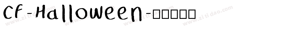 CF-Halloween字体转换