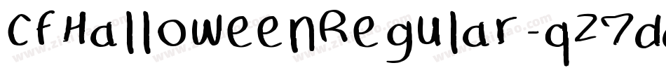 CfHalloweenRegular-qZ7dd字体转换