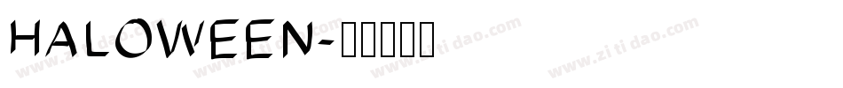 HALOWEEN字体转换