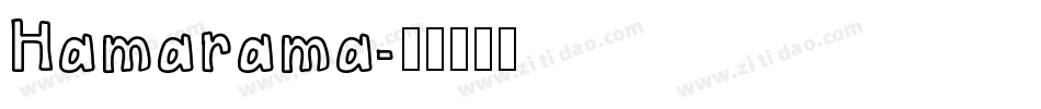 Hamarama字体转换