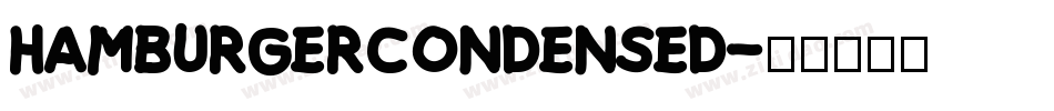 HamburgerCondensed字体转换