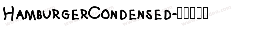 HamburgerCondensed字体转换