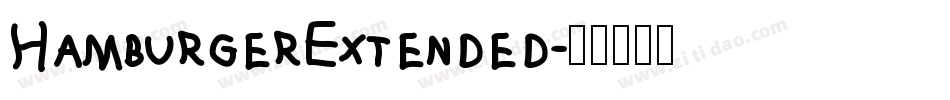 HamburgerExtended字体转换