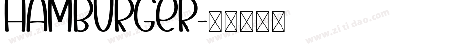 Hamburger字体转换