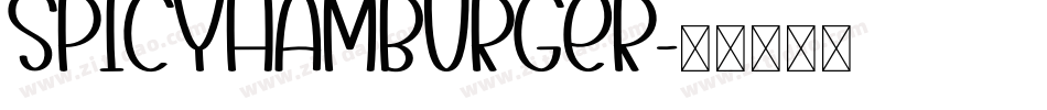 SpicyHamburger字体转换