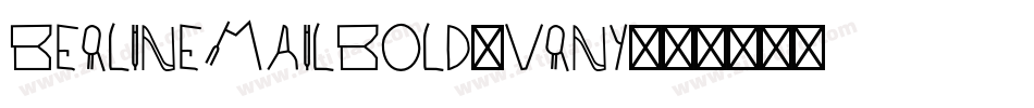 Berlinemailbold-vrny字体转换