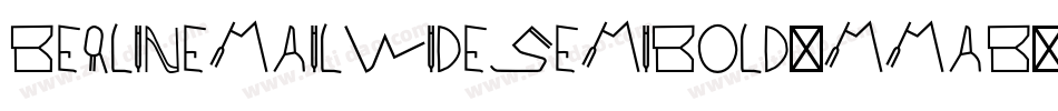 Berlinemailwidesemibold-MMAB字体转换