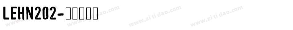 LEHN202字体转换