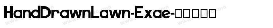 HandDrawnLawn-Exae字体转换