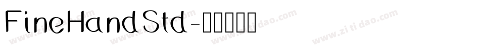 FineHandStd字体转换