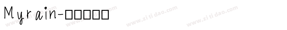 Myrain字体转换