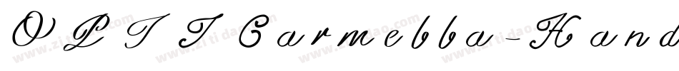 OPTICarmella-HandScript字体转换