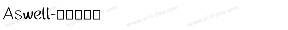 Aswell字体转换
