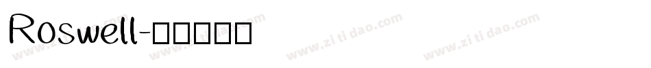 Roswell字体转换