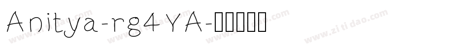 Anitya-rg4YA字体转换