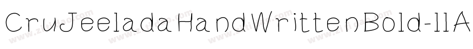 CruJeeladaHandWrittenBold-llAw字体转换