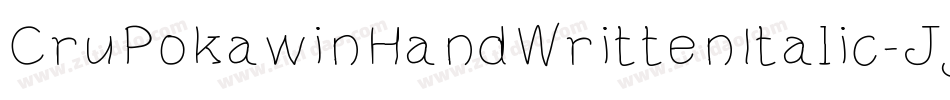 CruPokawinHandWrittenItalic-Jy7x字体转换