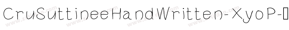 CruSuttineeHandWritten-XyoP字体转换