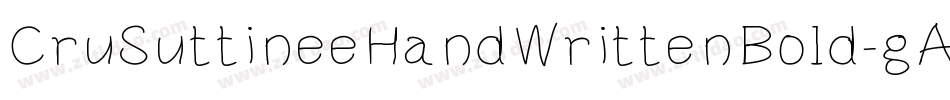 CruSuttineeHandWrittenBold-gAV4字体转换