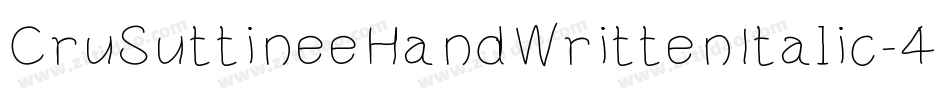 CruSuttineeHandWrittenItalic-4K0l字体转换