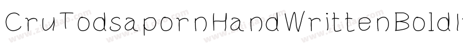 CruTodsapornHandWrittenBoldItalic-jdwG字体转换
