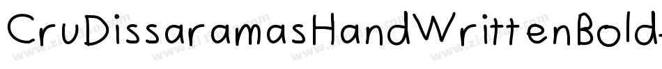 CruDissaramasHandWrittenBold-Kyle字体转换