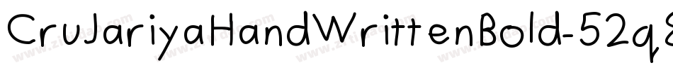 CruJariyaHandWrittenBold-52q8字体转换