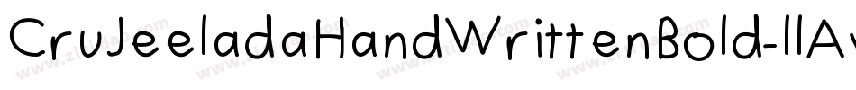 CruJeeladaHandWrittenBold-llAw字体转换