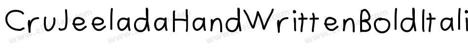 CruJeeladaHandWrittenBoldItalic-n1VO字体转换
