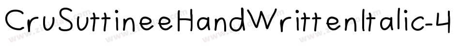 CruSuttineeHandWrittenItalic-4K0l字体转换