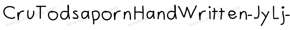 CruTodsapornHandWritten-JyLj字体转换