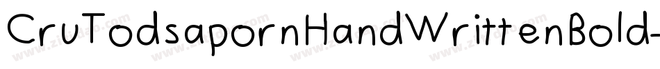 CruTodsapornHandWrittenBold-GymG字体转换