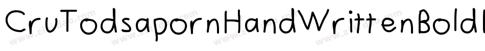 CruTodsapornHandWrittenBoldItalic-jdwG字体转换