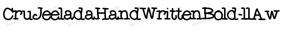 CruJeeladaHandWrittenBold-llAw字体转换