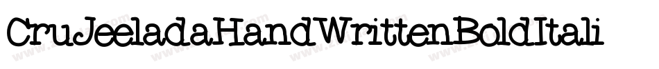 CruJeeladaHandWrittenBoldItalic-n1VO字体转换