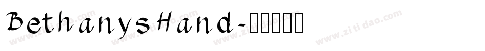 BethanysHand字体转换