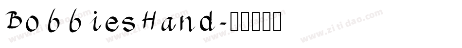 BobbiesHand字体转换