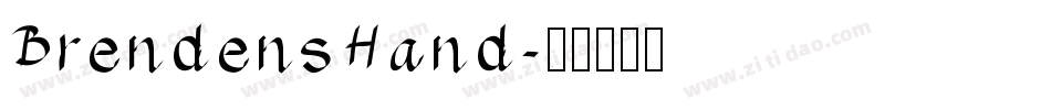 BrendensHand字体转换
