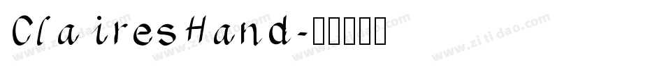 ClairesHand字体转换