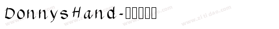 DonnysHand字体转换