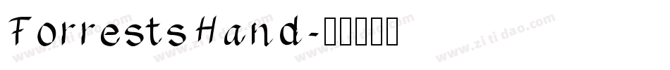 ForrestsHand字体转换