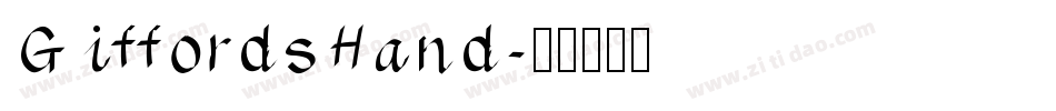 GiffordsHand字体转换